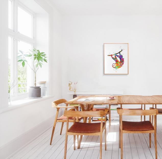 Sloth Contemporary Watercolor Art Print N432 - Image 5