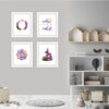 Dignovel Studios Unframed (Set of 4) Zen Bedroom Posters Zen Meditation Stones Inhale Exhale Mandala Watercolor Yoga Wall Art Prints dnc16 - Image 6