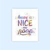 Dignovel Studios Unframed (Set of 4) Funny Bathroom Signs Have a Nice Poop Funny Watercolor Wall Art Prints dnc18 - Image 4