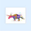 Dignovel Studios Unframed (Set of 4) Tyrannosaurus Rex (T-Rex) Triceratops Brachiosaurus Stegosaurus Watercolor Dinosaur Nursery Room Wall Art Prints dnc1 - Image 3