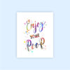 Dignovel Studios Unframed (Set of 6) Funny Bathroom Signs Bathroom rules Please Seat Yourself Funny Watercolor Wall Art Prints dnc20 - Image 5