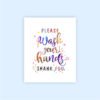 Dignovel Studios Unframed (Set of 6) Funny Bathroom Signs Bathroom rules Please Seat Yourself Funny Watercolor Wall Art Prints dnc20 - Image 7