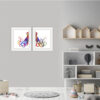 Dignovel Studios Unframed (Set of 2) Octopus Watercolor Art Print Home Decor Poster dnc26 - Image 4
