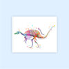 Dignovel Studios Unframed (Set of 6) T Rex Stegosaurus Triceratops Pterodactylus Parasaurolophus Spinosaurus Watercolor Dinosaur Skeleton Nursery Decor dnc2 - Image 7
