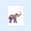 Dignovel Studios Unframed (Set of 6) Elephant Sloth Alpaca Chimpanzee Giraffe Lion Watercolor Wild Animal Prints Baby Art Print Set Nursery Decor dnc6 - Image 2