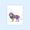 Dignovel Studios Unframed (Set of 6) Elephant Sloth Alpaca Chimpanzee Giraffe Lion Watercolor Wild Animal Prints Baby Art Print Set Nursery Decor dnc6 - Image 7