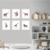 Dignovel Studios Unframed (Set of 6) Elephant Sloth Alpaca Chimpanzee Giraffe Lion Watercolor Wild Animal Prints Baby Art Print Set Nursery Decor dnc6 - Image 8