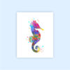 Dignovel Studios Unframed (Set of 6) Ocean life Wall Art Print Watercolor Sea Turtle Sea Horse Whale Lobster Cctopus Print Set kids Room Decor dnc7 - Image 3