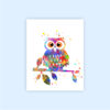 Dignovel Studios Unframed (Set of 4) Baby Animals Watercolor Art Print Set Nursery Decor Zebra Owl Elephant Giraffe dnc8 - Image 3