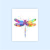 Dignovel Studios Unframed (Set of 4) Bee Butterfly Dragonfly Hummingbird Watercolor Art Print Nursery wall art Baby Bedroom Decor dnc9 - Image 4