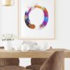 Dignovel Studios Unframed Zen Circle Enso Symbol Buddhism Meditation Yoga Watercolor Art Print Wall Art Poster Home Decor Hanging DN428 - Image 8