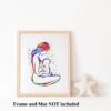 Dignovel Studios Unframed Breastfeeding Mother Mom Newborn Baby Nursing Watercolor Art Print Wall Art Poster Home Decor Hanging DN512 - Image 3