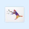 Dignovel Studios Unframed Jumping Cat Animal Love Watercolor Art Print Wall Art Poster Home Decor Hanging DN519 - Image 2