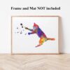 Dignovel Studios Unframed Jumping Cat Animal Love Watercolor Art Print Wall Art Poster Home Decor Hanging DN519 - Image 4