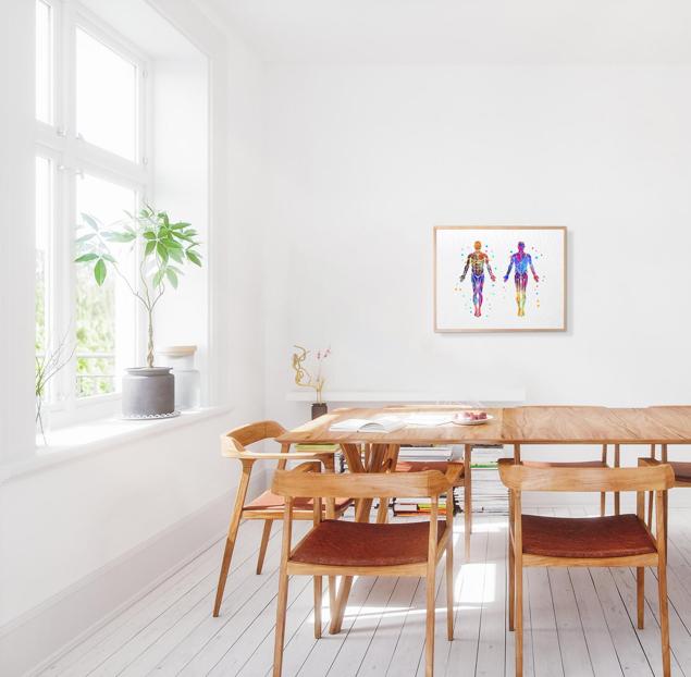 Dignovel Studios Unframed Muscular System Human Body Muscle Anatomy Watercolor Art Print Wall Art Poster Home Decor Hanging DN532 - Image 5