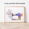 Dignovel Studios Unframed Sewing Machine Butterfly Seamstress Sewing Watercolor Art Print Wall Art Poster Home Decor Hanging DN533 - Image 4