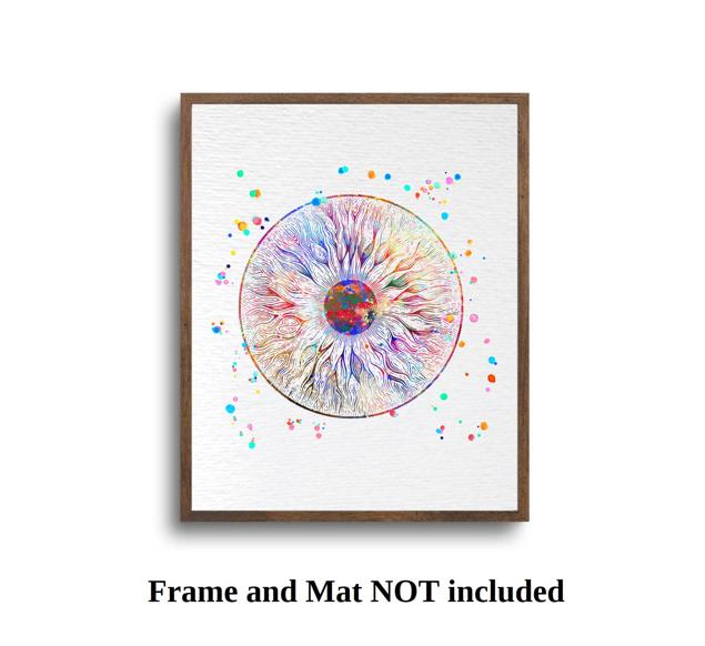 Dignovel Studios Unframed Iris Human Eye Blood Vessels Ophthalmology Clinic Watercolor Art Print Wall Art Poster Home Decor Hanging DN534 - Image 5