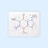 Dignovel Studios Unframed Caffeine Molecule Chemical Symbol Watercolor Art Print Wall Art Poster Home Decor Hanging DN536 - Image 2