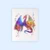 Dignovel Studios Unframed Dragon Fantasy Watercolor Art Print Wall Art Poster Home Decor Hanging DN538 - Image 2