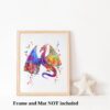 Dignovel Studios Unframed Dragon Fantasy Watercolor Art Print Wall Art Poster Home Decor Hanging DN538 - Image 3