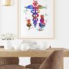 Dignovel Studios Unframed Veterinary Caduceus Animal Clinic Pet Watercolor Art Print Wall Art Poster Home Decor Hanging DN539 - Image 8