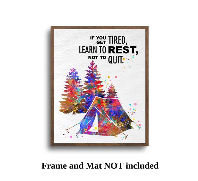 Dignovel Studios Unframed If You Get Tired Learn To Rest Not to Quit Girl Quotes Watercolor Art Print Wall Art Poster Home Decor Hanging DN548 - Image 5