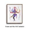 Dignovel Studios Unframed Lord Shiva Hindu Buddha Art Inspirational Meditation Prayer Watercolor Art Print Wall Art Poster Home Decor Hanging DN549 - Image 5