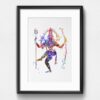 Dignovel Studios Unframed Lord Shiva Hindu Buddha Art Inspirational Meditation Prayer Watercolor Art Print Wall Art Poster Home Decor Hanging DN549 - Image 6