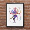 Dignovel Studios Unframed Lord Shiva Hindu Buddha Art Inspirational Meditation Prayer Watercolor Art Print Wall Art Poster Home Decor Hanging DN549 - Image 7