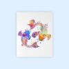 Dignovel Studios Unframed Koi Fish Lotus Meditation Yin Yang Japanese Yoga Watercolor Art Print Wall Art Poster Home Decor Hanging DN550 - Image 2