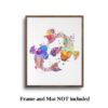Dignovel Studios Unframed Koi Fish Lotus Meditation Yin Yang Japanese Yoga Watercolor Art Print Wall Art Poster Home Decor Hanging DN550 - Image 5