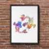 Dignovel Studios Unframed Koi Fish Lotus Meditation Yin Yang Japanese Yoga Watercolor Art Print Wall Art Poster Home Decor Hanging DN550 - Image 7