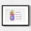 Dignovel Studios Unframed Pineapple Mother Daughter Quotes Wear Crown Stand Tall Watercolor Art Print Wall Art Poster Home Decor Hanging DN553 - Image 6