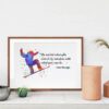 Dignovel Studios Unframed Snowboard Sports Do Not Let What You Cannot Do Interfere Quotes Watercolor Art Print Wall Art Poster Home Decor Hanging DN557 - Image 8