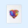 Dignovel Studios Unframed Beautiful Heart Love Valentines Day for Him and Her Inspirational Watercolor Art Print Wall Art Poster Home Decor Hanging DN567 - Image 2