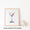Dignovel Studios Unframed Martini Glass Cocktail Bar Pub Party House Warming Kitchen Cafe Restaurant Watercolor Art Print Wall Art Poster Home Decor Hanging DN582 - Image 3