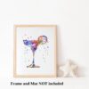 Dignovel Studios Unframed Margarita Glass Cocktail Bar Pub Party House Warming Kitchen Cafe Restaurant Watercolor Art Print Wall Art Poster Home Decor Hanging DN583 - Image 3