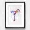 Dignovel Studios Unframed Margarita Glass Cocktail Bar Pub Party House Warming Kitchen Cafe Restaurant Watercolor Art Print Wall Art Poster Home Decor Hanging DN583 - Image 6