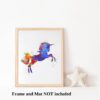 Dignovel Studios Unframed Unicorn Rainbow Fantasy Party Inspirational Watercolor Art Print Wall Art Poster Home Decor Hanging DN586 - Image 3