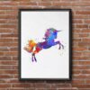Dignovel Studios Unframed Unicorn Rainbow Fantasy Party Inspirational Watercolor Art Print Wall Art Poster Home Decor Hanging DN586 - Image 7