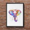 Dignovel Studios Unframed Elephant Courage Strong African Animal Party Inspirational Watercolor Art Print Wall Art Poster Home Decor Hanging DN587 - Image 7