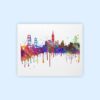 Dignovel Studios Unframed San Francisco Skyline City California United States Cityscape Landmark Attraction Hometown Watercolor Art Print Wall Art Poster Home Decor Hanging DN590 - Image 2