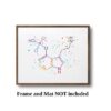 Dignovel Studios Unframed Psilocybin Molecule Chemistry Magic Mushroom Nerd Science Biology Medical Art Watercolor Art Print Wall Art Poster Home Decor Hanging DN593 - Image 3