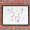 Dignovel Studios Unframed Psilocybin Molecule Chemistry Magic Mushroom Nerd Science Biology Medical Art Watercolor Art Print Wall Art Poster Home Decor Hanging DN593 - Image 7