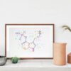 Dignovel Studios Unframed Psilocybin Molecule Chemistry Magic Mushroom Nerd Science Biology Medical Art Watercolor Art Print Wall Art Poster Home Decor Hanging DN593 - Image 8