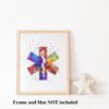 Dignovel Studios Unframed Rod of Asclepius Doctor Nurse Medical Art Science Hospital Clinic Watercolor Art Print Wall Art Poster Home Decor Hanging DN600 - Image 3