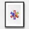 Dignovel Studios Unframed Rod of Asclepius Doctor Nurse Medical Art Science Hospital Clinic Watercolor Art Print Wall Art Poster Home Decor Hanging DN600 - Image 6
