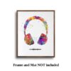 Dignovel Studios Unframed Headset Music Love Musician Studio Earphone DJ Game Room Watercolor Art Print Wall Art Poster Home Decor Hanging DN601 - Image 5