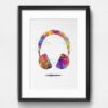 Dignovel Studios Unframed Headset Music Love Musician Studio Earphone DJ Game Room Watercolor Art Print Wall Art Poster Home Decor Hanging DN601 - Image 6