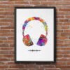Dignovel Studios Unframed Headset Music Love Musician Studio Earphone DJ Game Room Watercolor Art Print Wall Art Poster Home Decor Hanging DN601 - Image 7